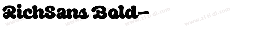 RichSans Bold字体转换